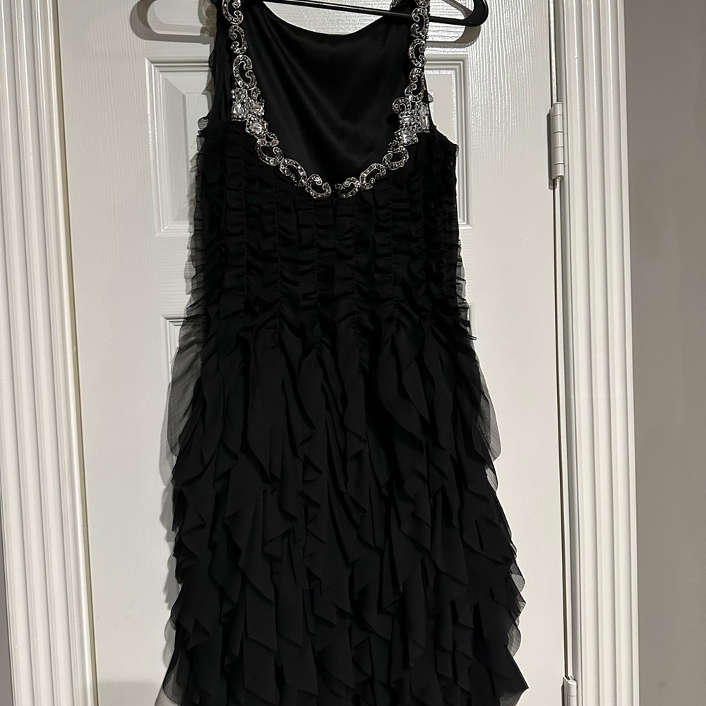 Alex & Eve Womens Ruffled Knee-Length Cocktail and Party Dress size 6.